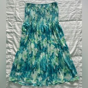 Multicolor Strapless Dress